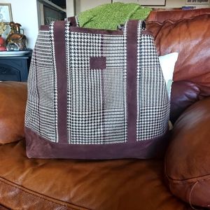 Ralph Lauren Houndstooth Tote